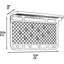 Tablette de grille murale réversible avec crochets - Organisateur de rangement robuste tout en acier pour outils et fournitures
