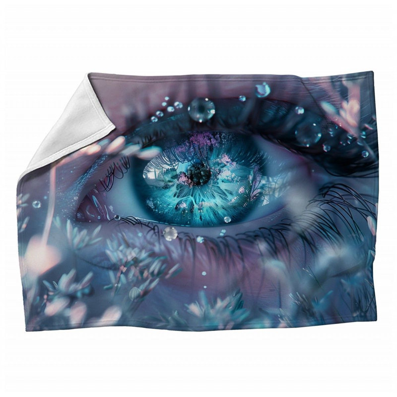 Machine Printed Throw Blanket, 60" x 80"