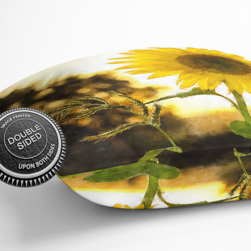 Sunflower Vol.2 Square Throw Cushion, 55cm H x 55cm W x 20cm D