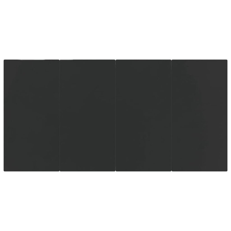 Ensemble repas d'extérieur Zalena, Noir, 63 po x 31,5 po x 29,1 po, 4