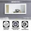 Miroir de plancher Duwaine, blanc-129260394