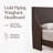Melaya Wingback Upholstered Platform Bed Frame-629517197-640475838
