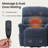 Electric Recliner Chair With Dual Motors, Vibration Massage, Heating, Assisted Lift, 270° Swivel, USB & Type-C Charging, Storage Pockets-118758711