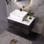 Petit meuble-lavabo flottant simple 31,5 pouces avec lavabo-129193841