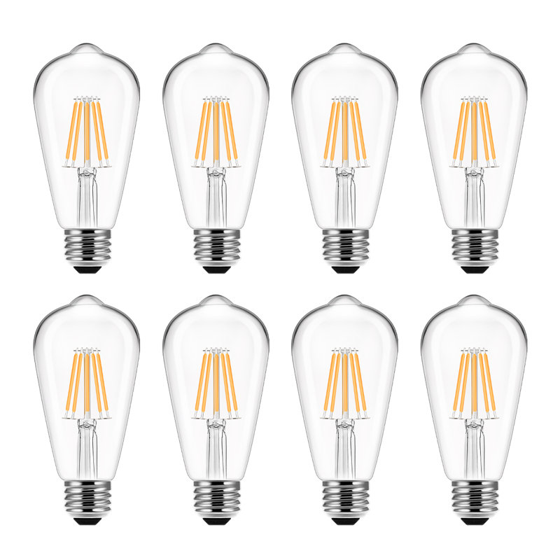 60 Watt Equivalent ST58 E26/Medium(Standard) Edison LED Light Bulb