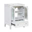 Meuble-lavabo simple 24 po avec comptoir en céramique 24 po