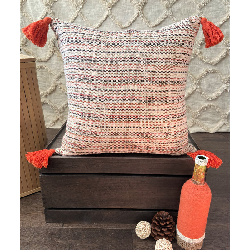 Housse de coussin tissée à la main