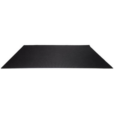 Envelor Octoflow Perforated Rubber Floor Mat, 40 in. x 80 in. - Black