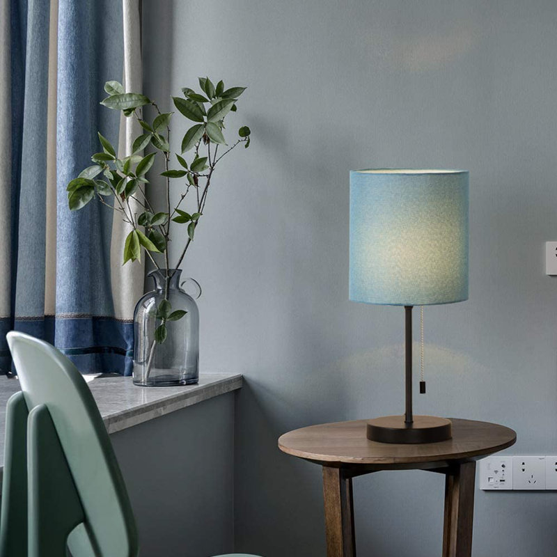 Federigo Metal Table Lamp, Blue