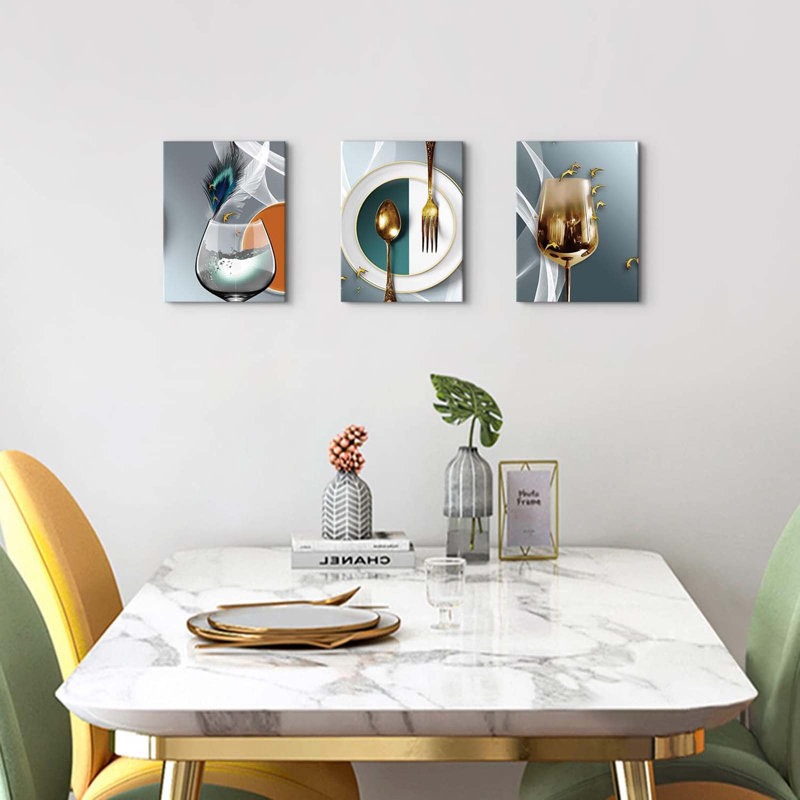 3 Piece Wrapped Canvas Wall Art