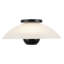 Plafonnier semi-encastré noir 14 po avec abat-jour en verre opale Umbra-124959413-124959416