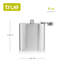 Fiole en acier inoxydable 6 oz Trueflask