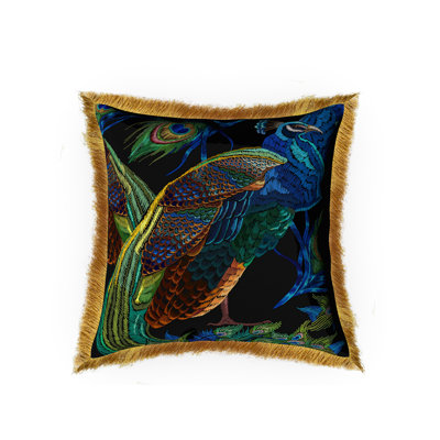 Art Deco Tiles Square Throw Pillow Cover