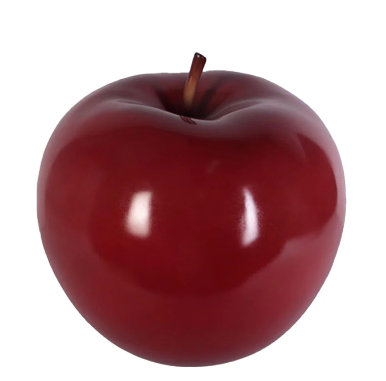 Dimont Apple Over Sized Statue, 22" H x 22" W x 22" D, Red