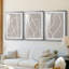 ABSTRACT Series DL XXXVI - Impression sur mesure avec cadre de qualité supérieure mat - 3 pièces-1184535645
