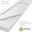 True Fit PVC deux panneaux de ferme à fixation fixe avec barre en Z-64516058-64516095-64516126