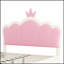 Lit princesse rembourré avec tête de lit couronne, lit plateforme élégant pour un sommeil luxueux et confortable-920154718-920154719