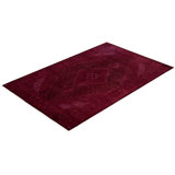 Overdyed One-of-a-Kind 6' 1" X 9' 4" Hand Knotted Area Rug