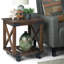 Moderne - Table de bout - Brun foncé vieilli