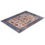 Tapis noué à la main de conception unique Tribal - beige, 8 pi 9 po x 11 pi 9 po