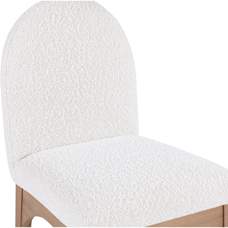 Waldorf Dining Chair, Cream Boucle, Natural