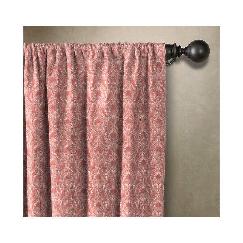 Room Darkening Curtain, 50" W x 120" L, Light Khaki Olive