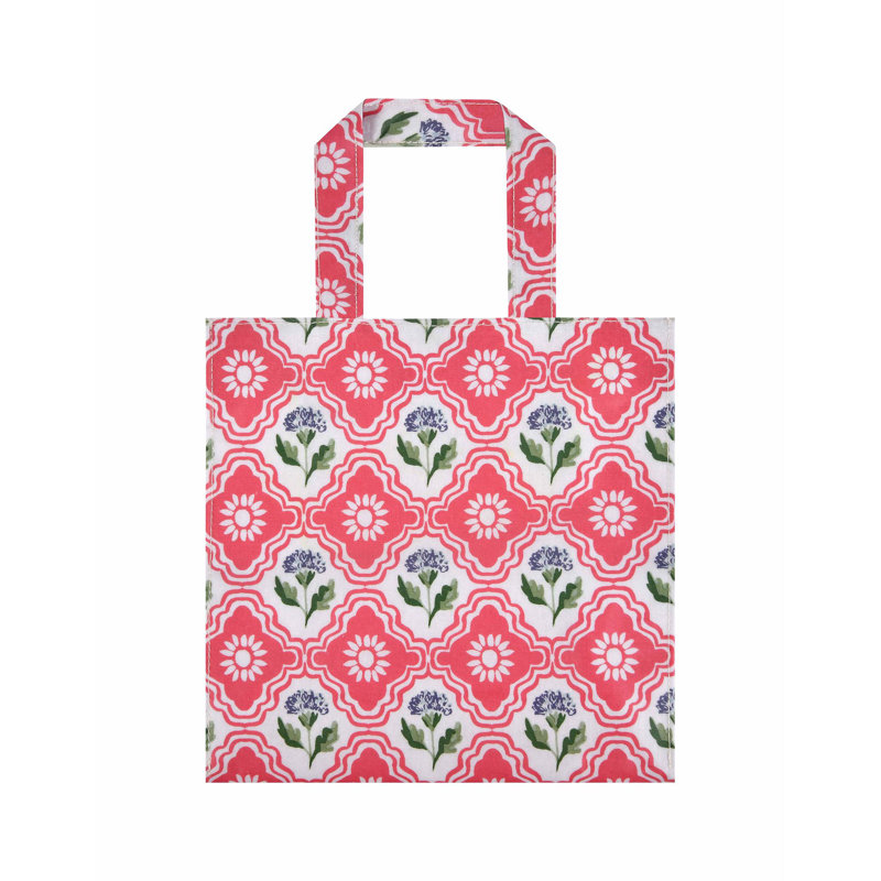 Boho Floral 100% Cotton, PVC Coating Picnic Tote Bag
