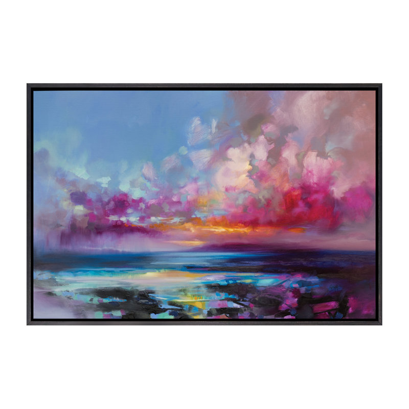 « arran lueur » par scott naismith, reproduction d’art, H 18 po x l 26 po x P 1,5 po, Toile avec cadre noir patiné