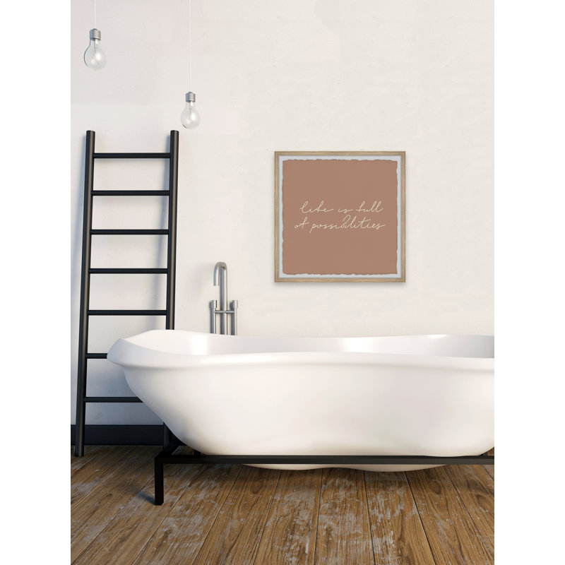 Full Of Possibilities - Single Picture Frame Print, 45cm H x 45cm W x 3.81cm D