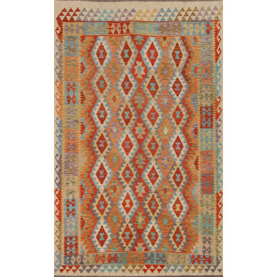Tapis oriental coloré 7 x 9 Kilim