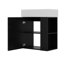 Modern Floating Bathroom Vanity With Ceramic Basin, Right Side Storage-116116633