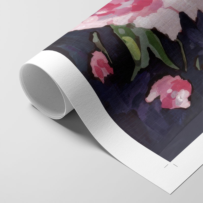 Meer Rosa II - Impression sur toile seulement - NON-CADRE, H 18 po x l 12 po