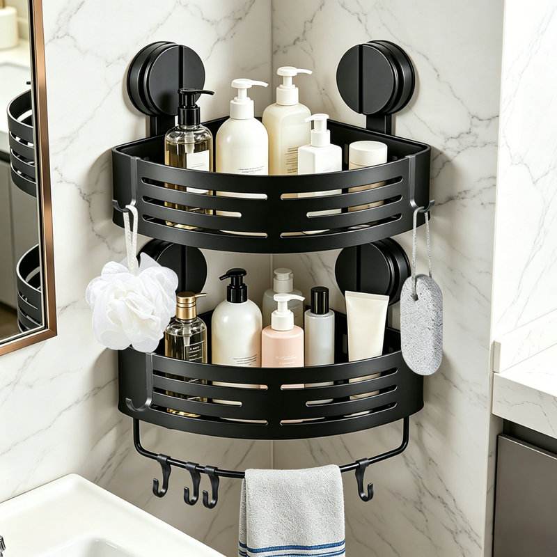 Aluminum Wall Bathroom Shelves