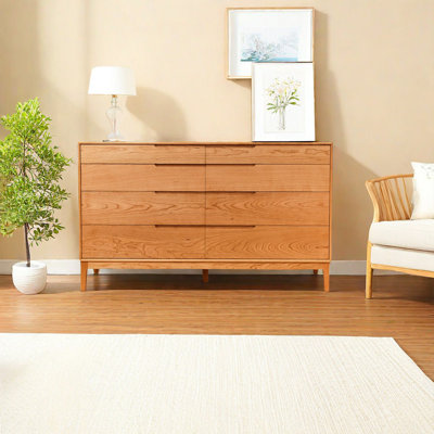 Commode d'appoint moderne en bois massif