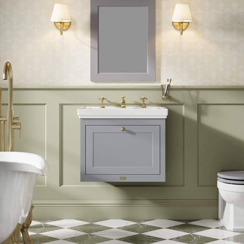 Hartleigh Bathroom Vanity, Plummett Grey, 60cm W