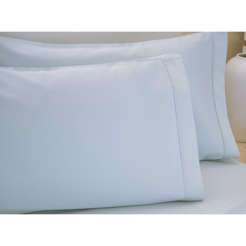 Plain Dye 200 TC Egyptian-Quality Cotton 100% Cotton Plain Weave Housewife Pillow Case, Ocean