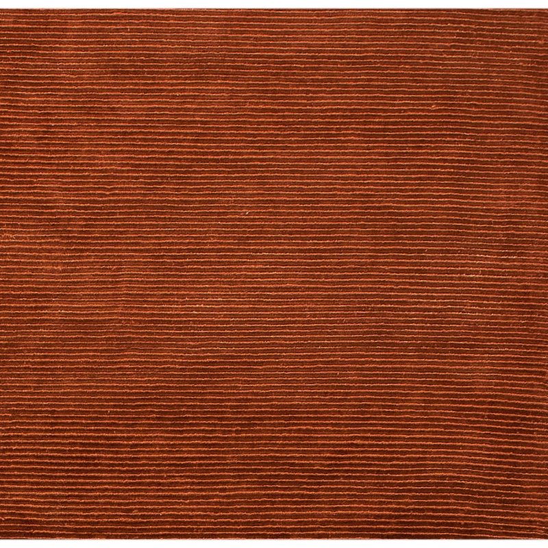 Hand Knotted Area Rug in Rust, Rectangle 3' x 5'