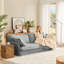 Canapé rembourré et confortable de 87,4 po avec de grands coussins de moquette-384757211