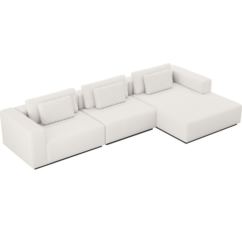 Ayton Upholstered L-Shaped Sectional, Right Hand Facing