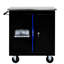 Rangement à froid en acier laminé à froid avec serrure et poignée pour porte-outils à double porte, espace supplémentaire de 46,08 lb