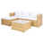 Structure naturelle / coussin blanc est en rupture de stock