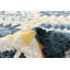 Tapis de couloir taupe / bleu en polyester tissé à plat à la machine 2 pi 6 po x 8 pi Areeg-628931877