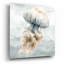  «Cape Cod Jellyfish» par Nicole DeCamp, art mural en verre acrylique, 12 po x 12 po