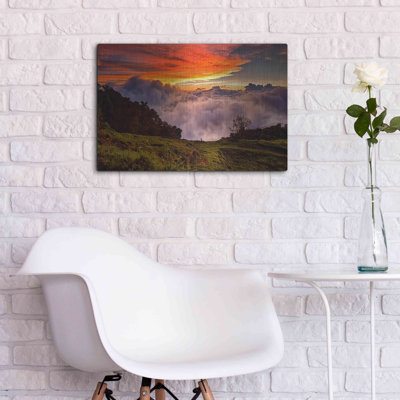 «Valley Clouds at Sunset», art mural en métal