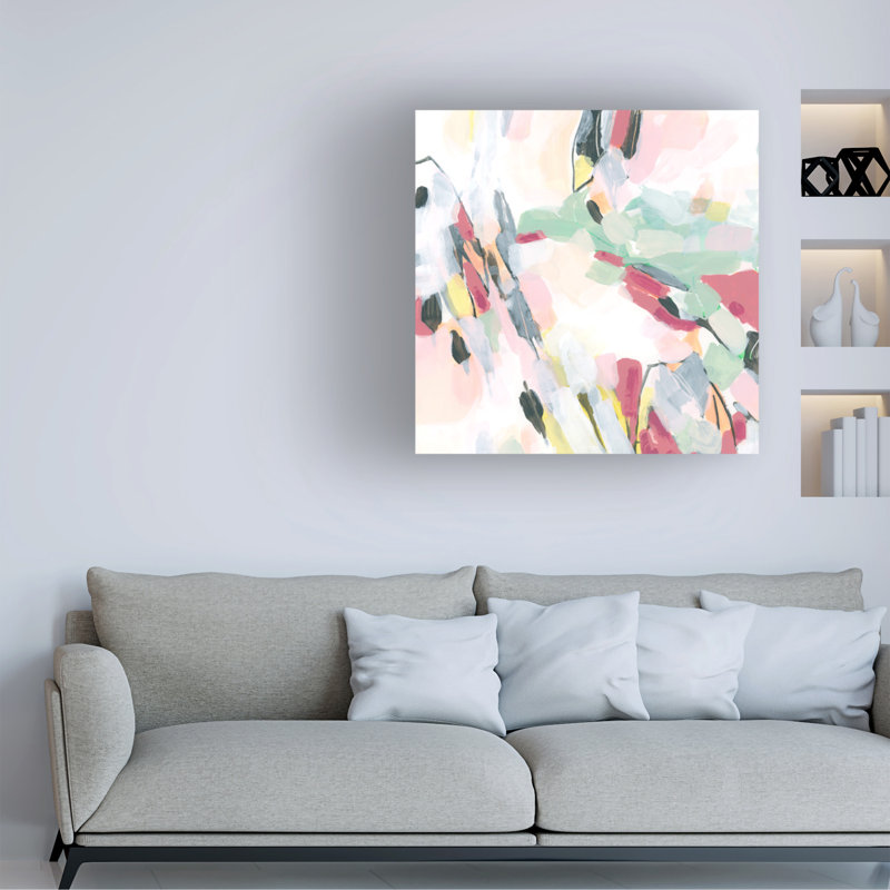 "Magenta Energy IV" sur toile, H 24 po x l 24 po
