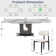 9-Piece Extendable Rectangular Sintered Stone Dining Table Set With 8 Solid Wood Chairs