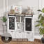 Rangement pour jouets avec tableau noir coulissant
