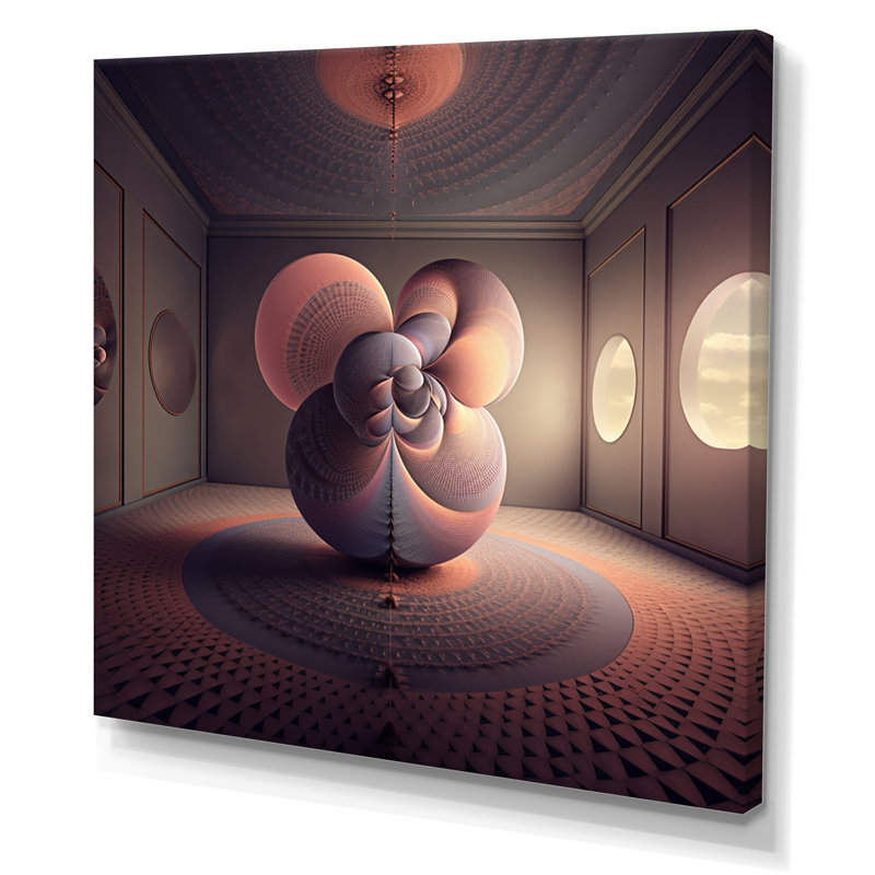 Architecture d'intérieur de l'imagination mystique - reproduction, Toile tendue, H 36 po x l 36 po x P 1,5 po