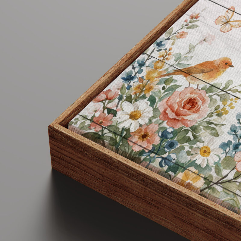 «Make Your Heart Feel at Home Birdhouse», impression encadrée, Naturel, H 24 po x l 36 po