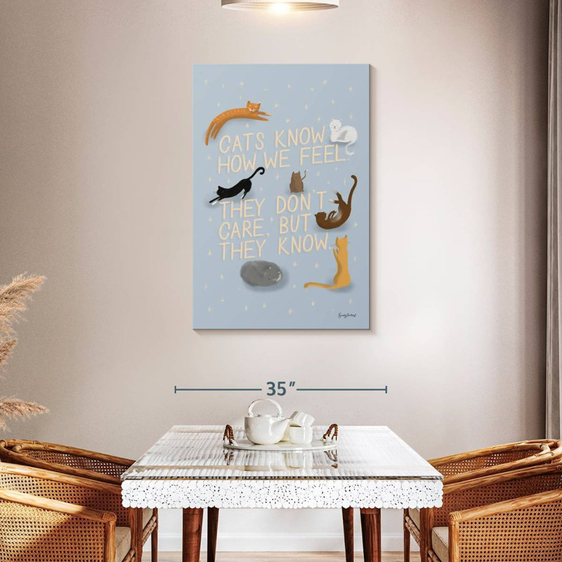 Ode To Cats, 45" H x 30" W